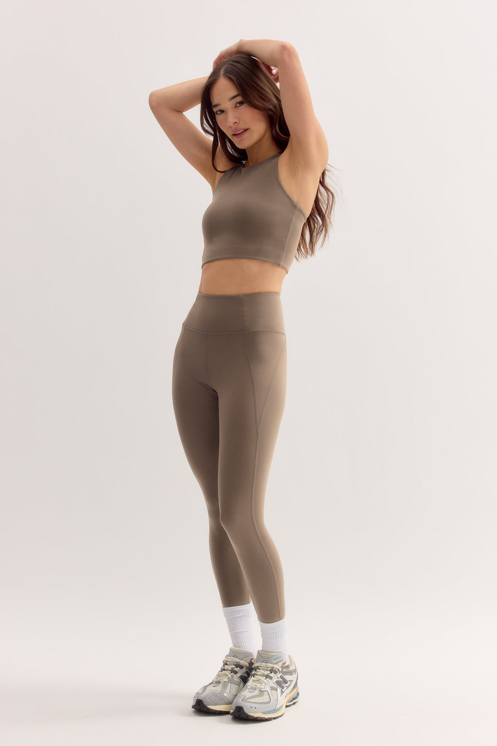 Legging taille haute de compression Stone