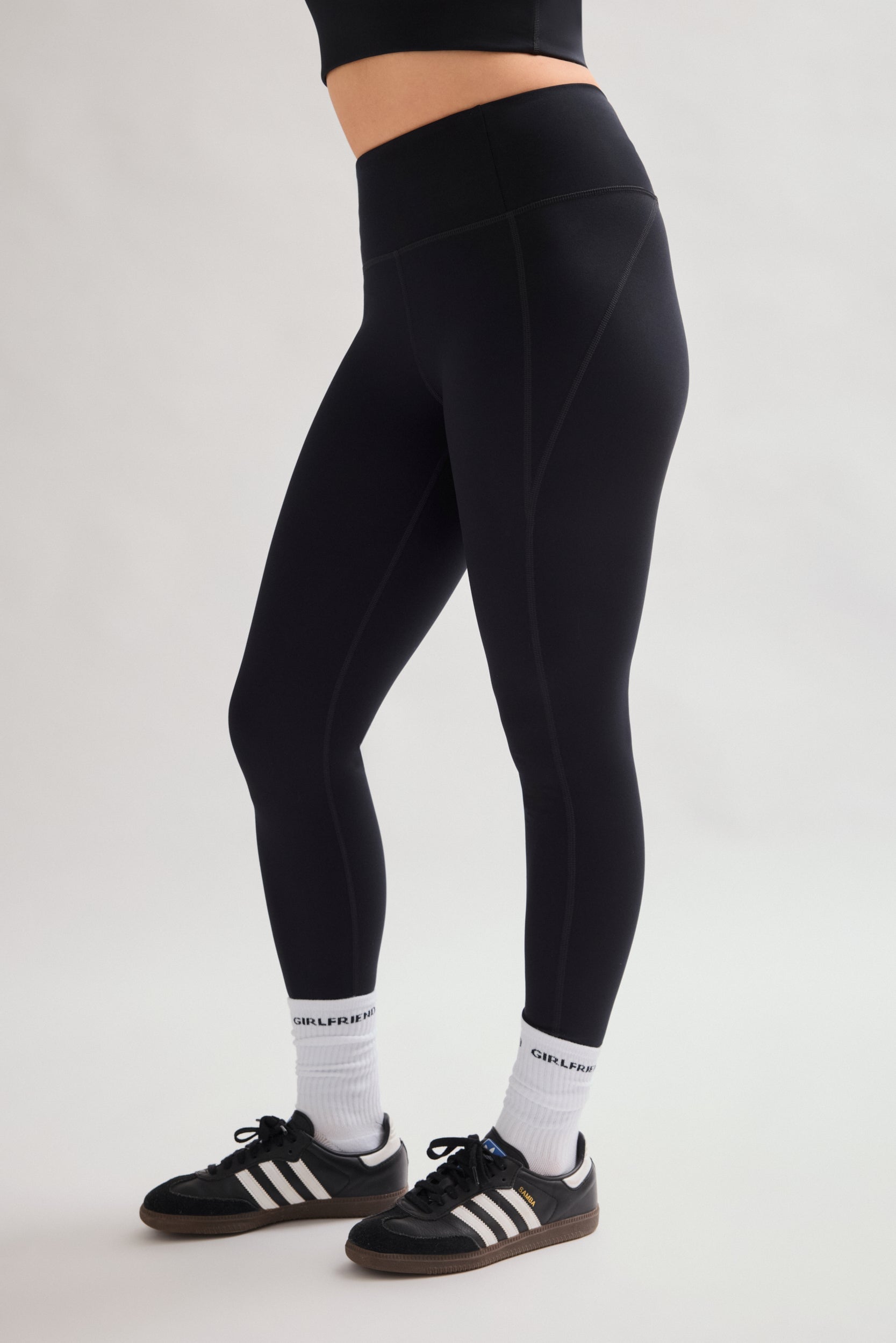 Legging noir de compression taille haute