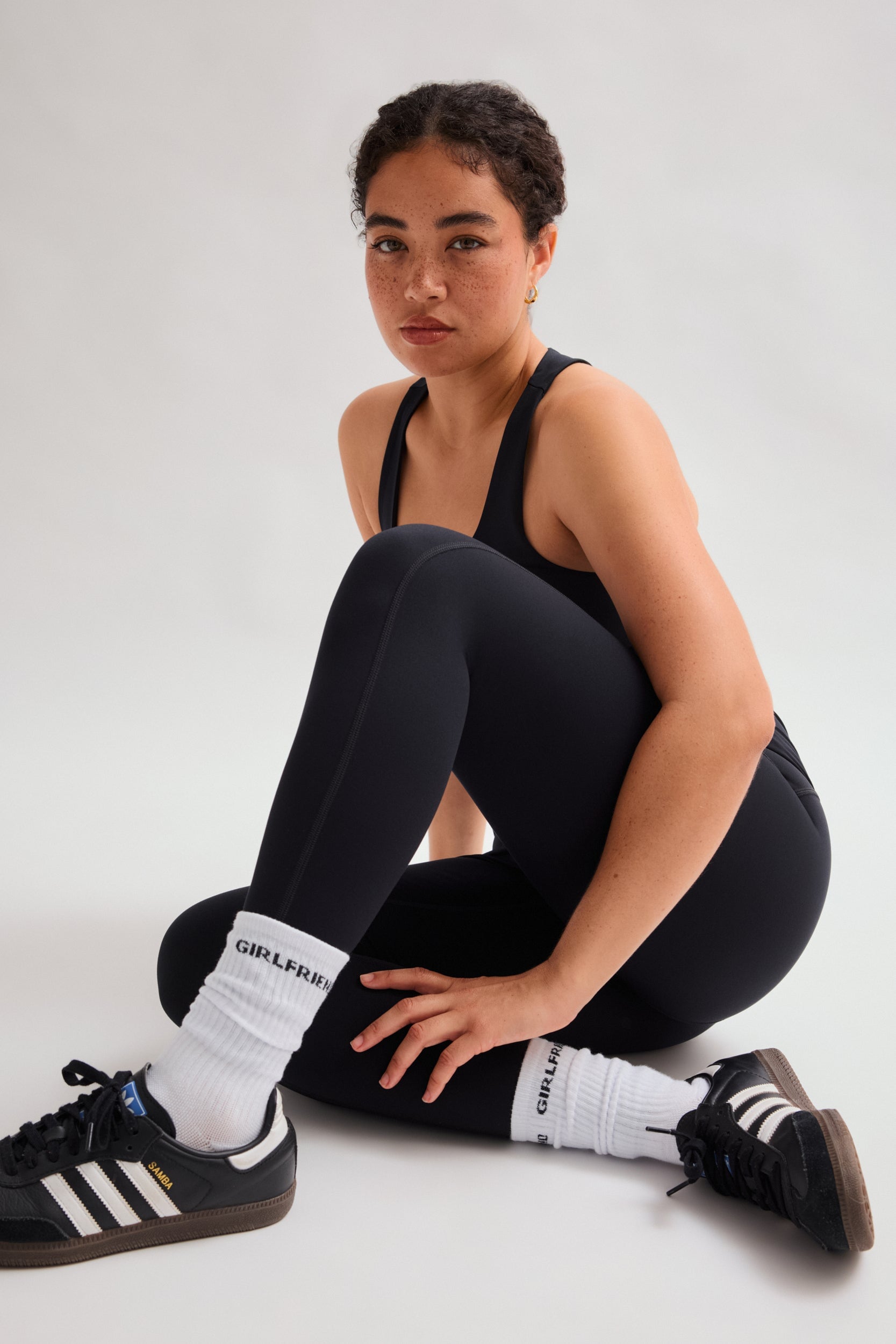 Legging noir de compression taille haute