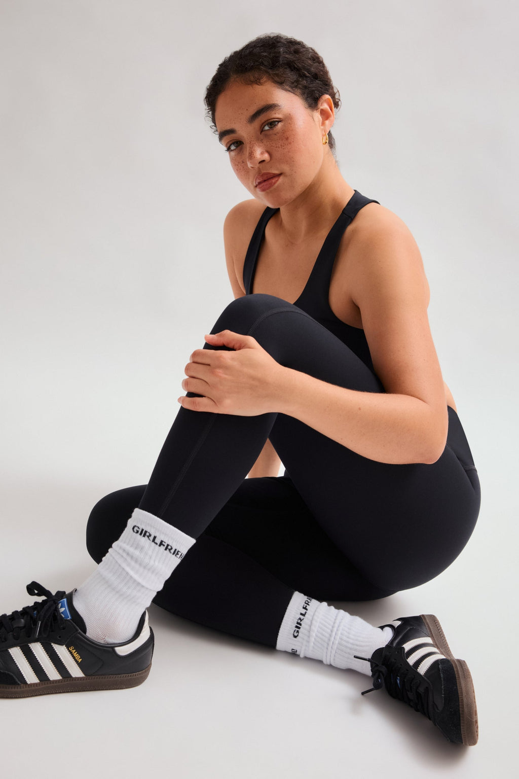 Legging noir de compression taille haute