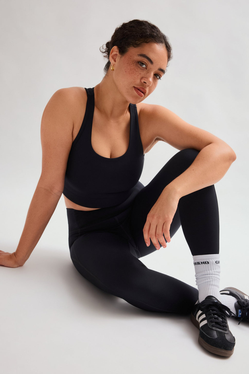 Legging noir de compression taille haute