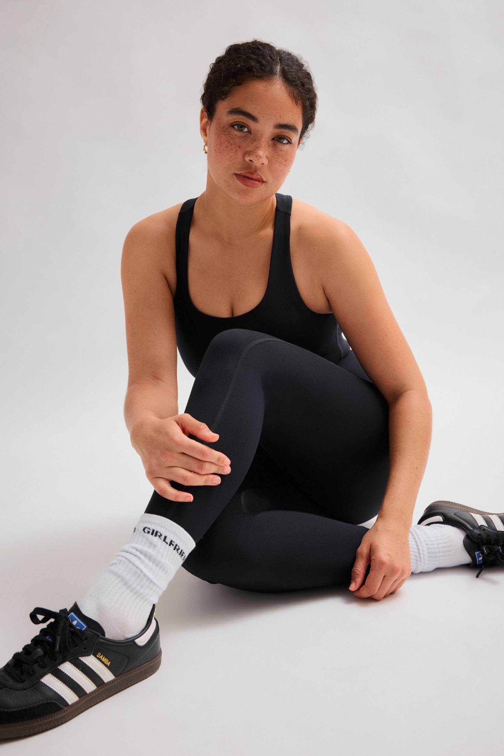 Legging noir de compression taille haute