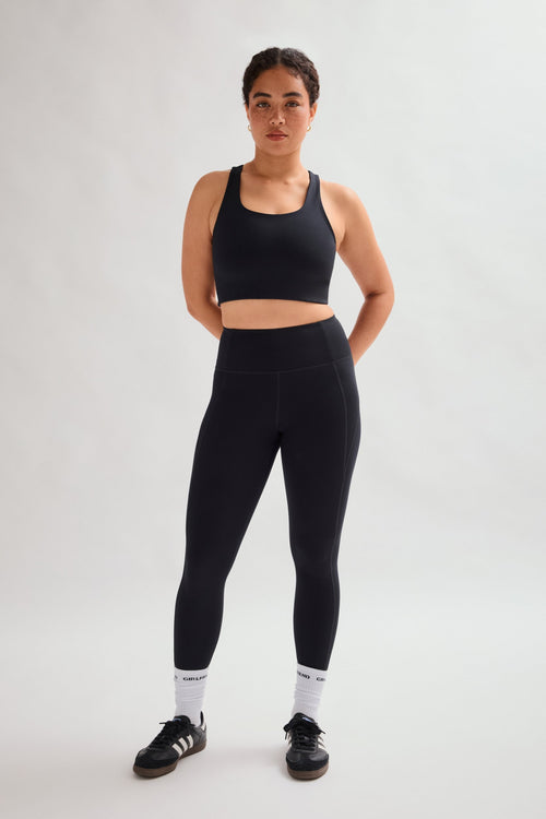 Legging noir de compression taille haute