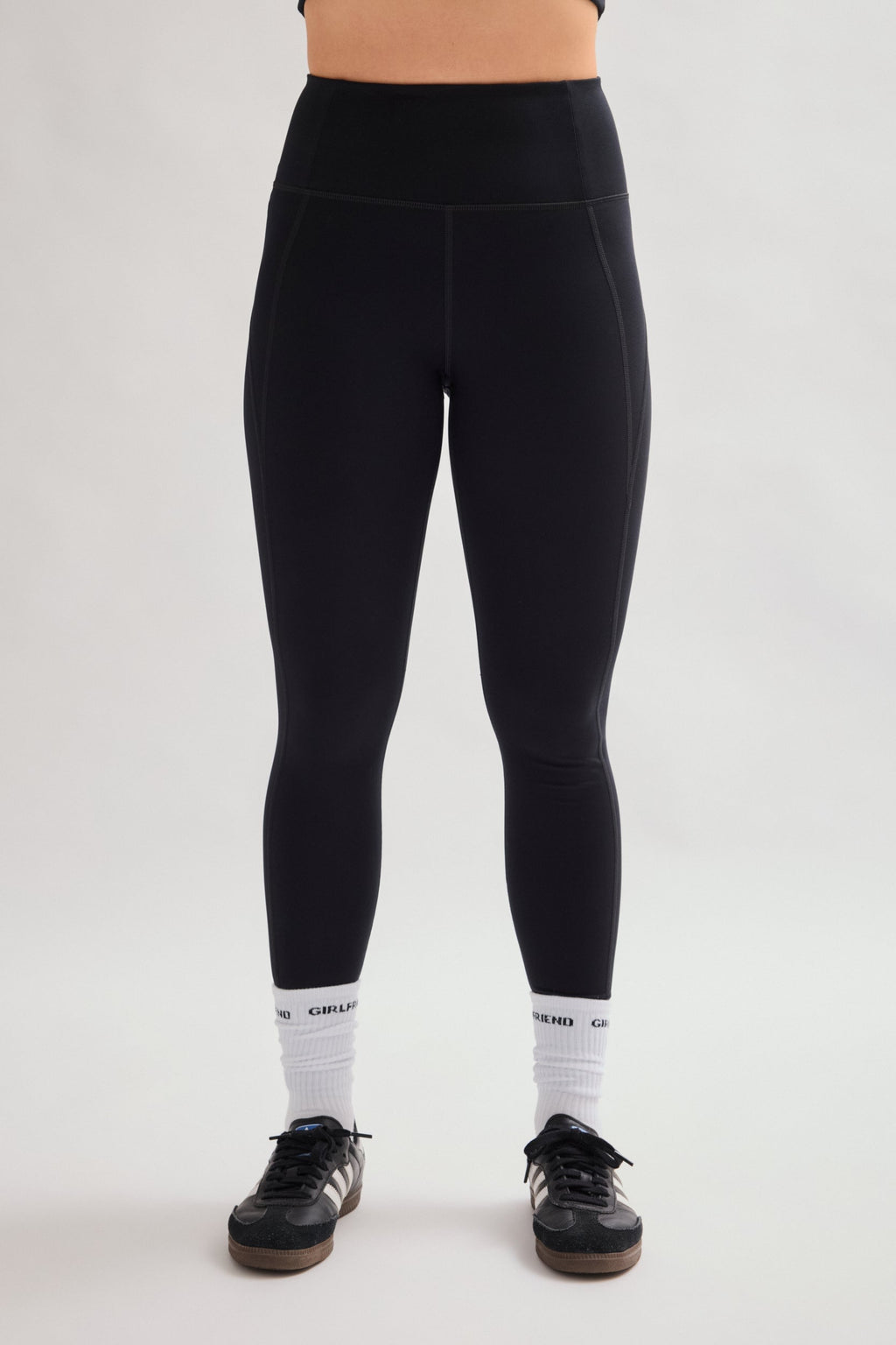 Legging noir de compression taille haute