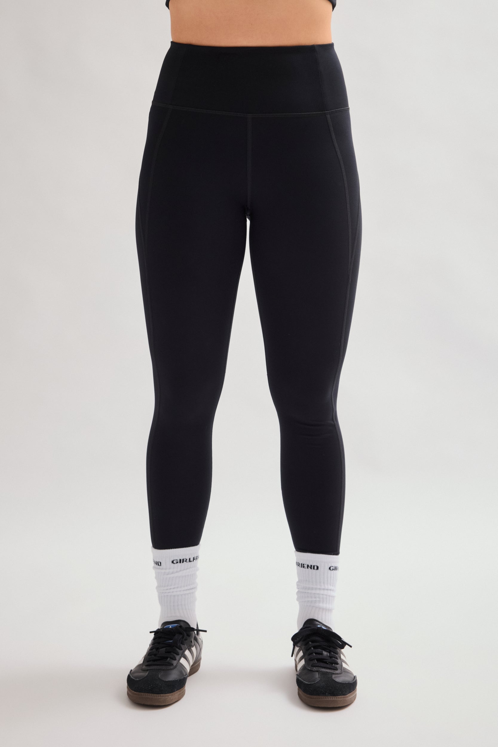 Legging noir de compression taille haute