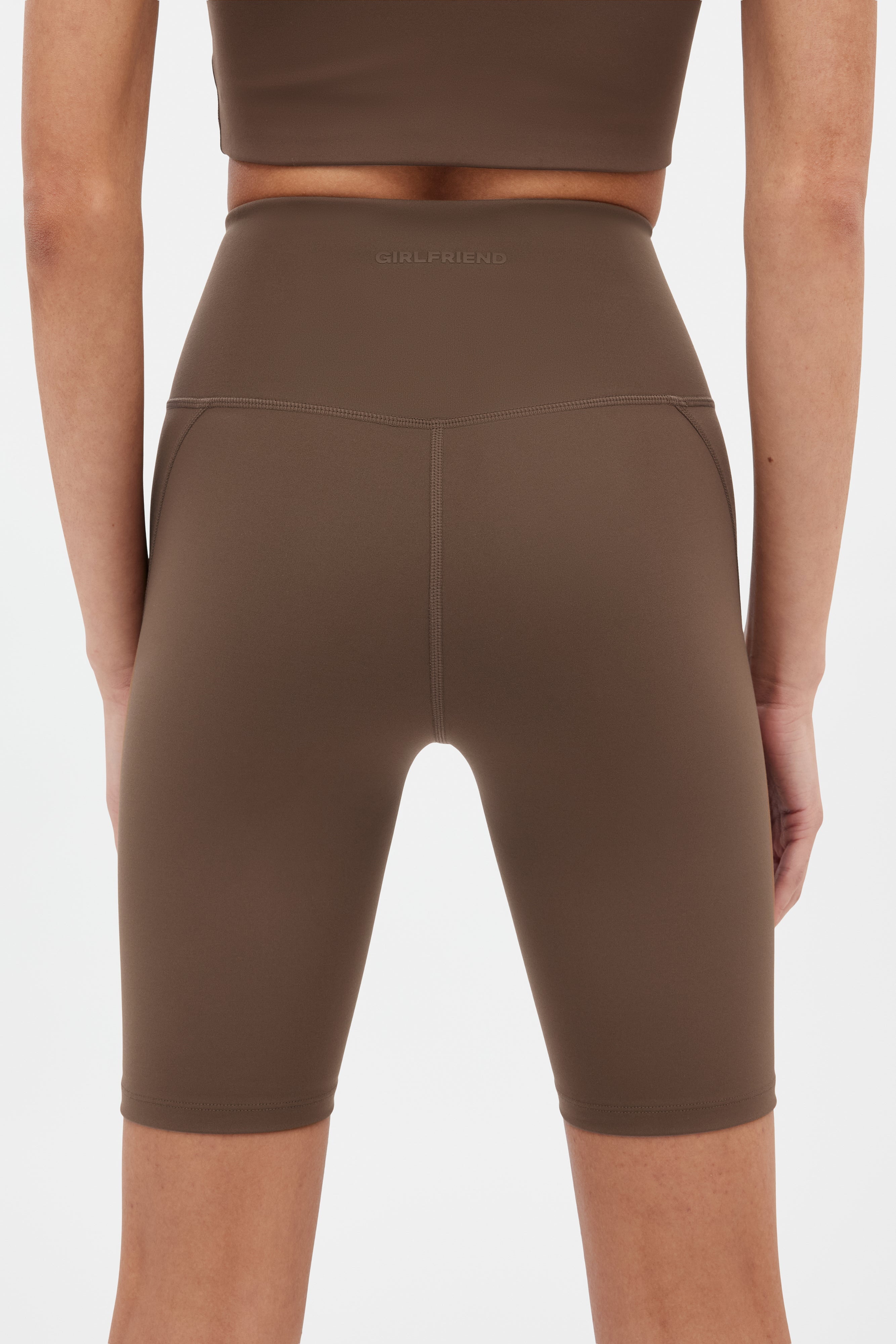 Short cycliste taille haute