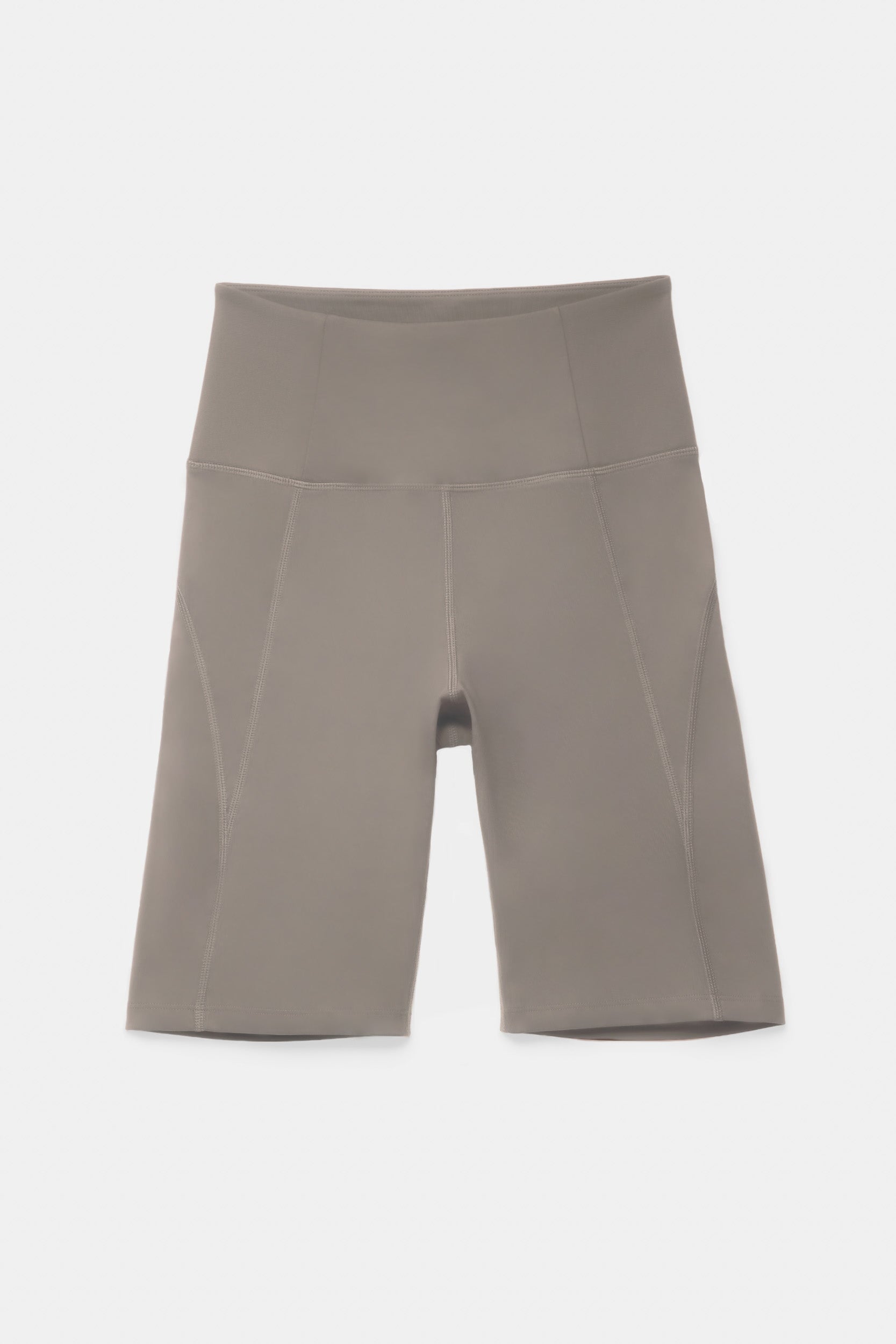 Short cycliste taille haute, coloris pierre