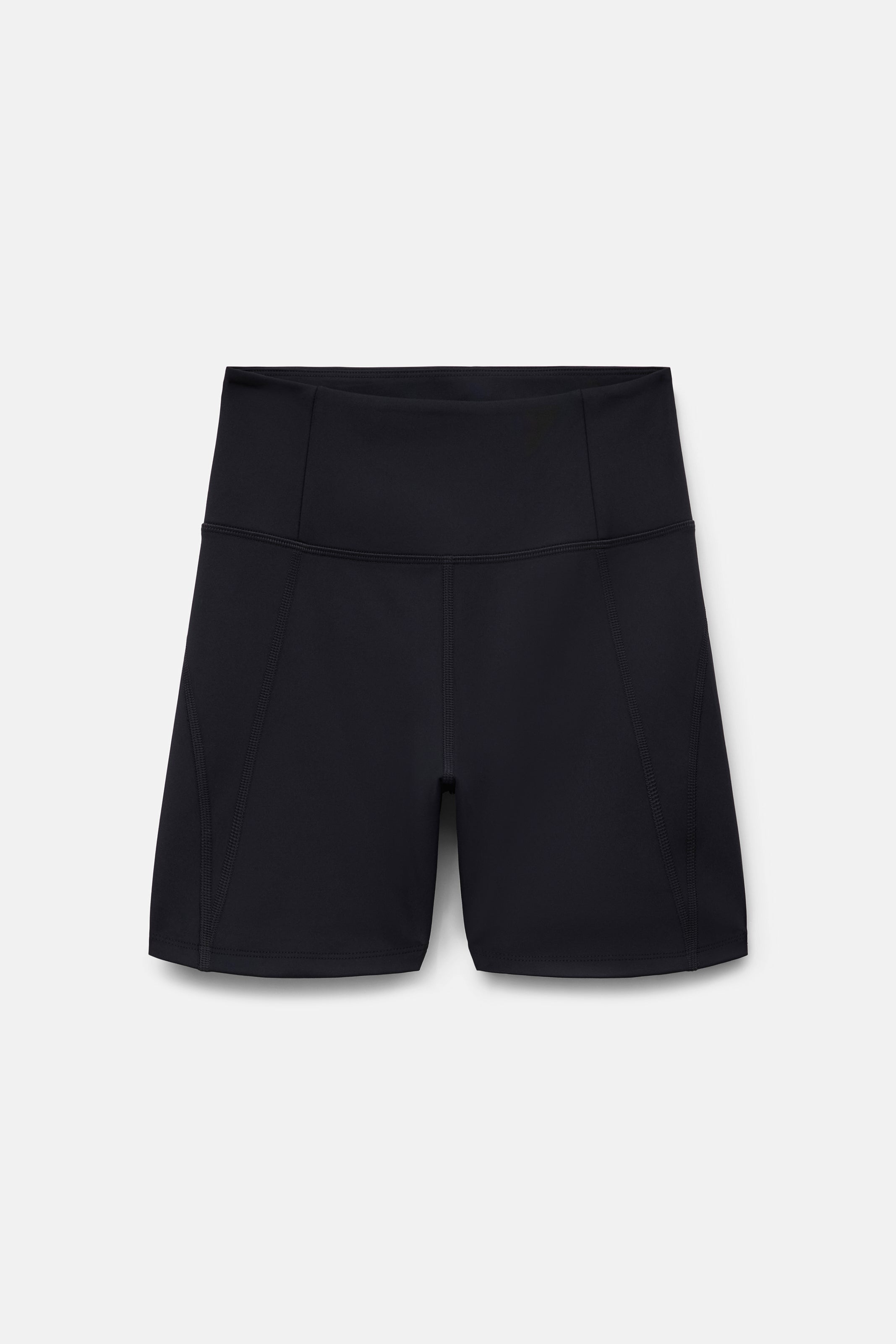 Short de course taille haute noir