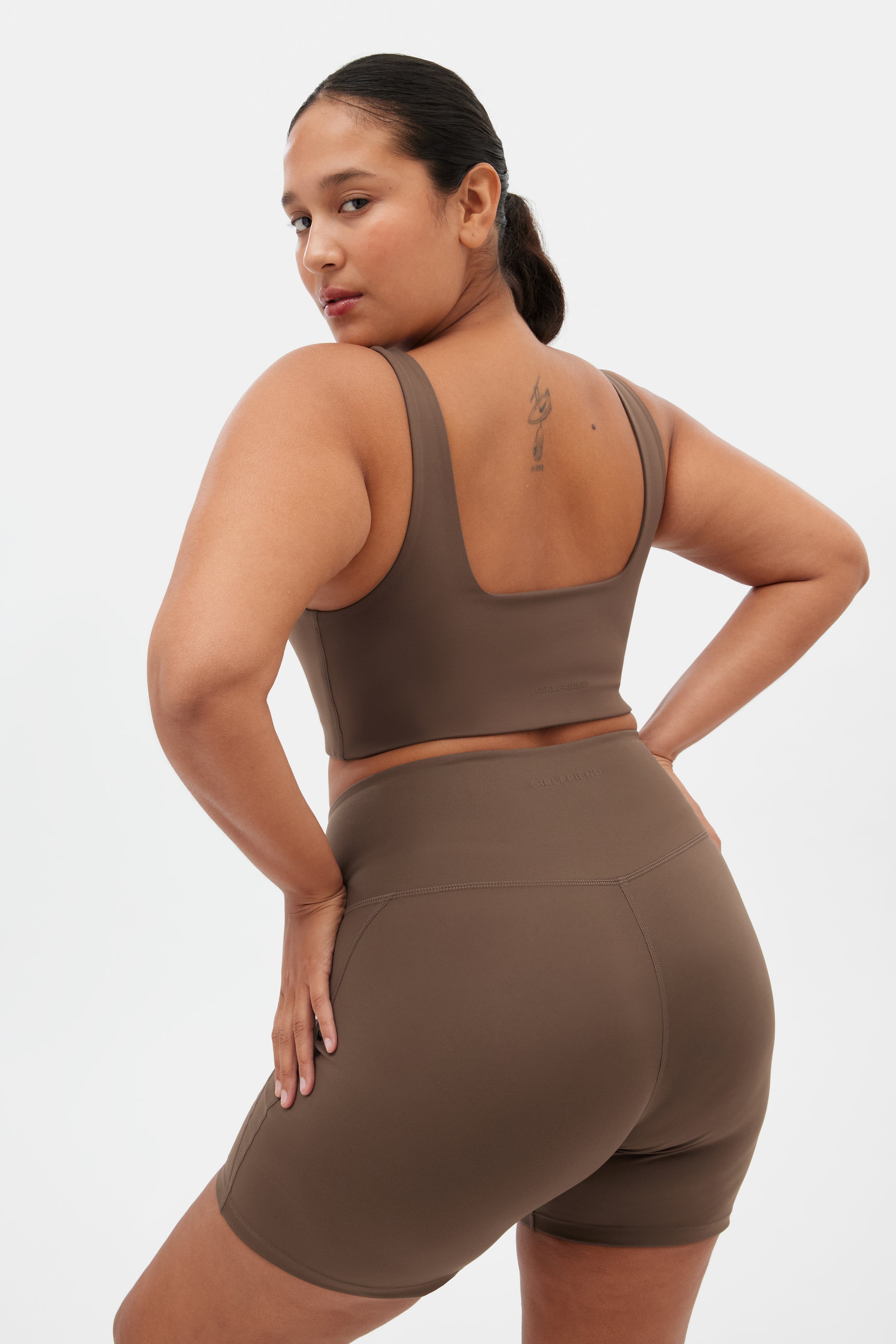 Short de course taille haute