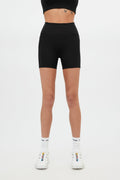 Short de running noir compressif avec poche