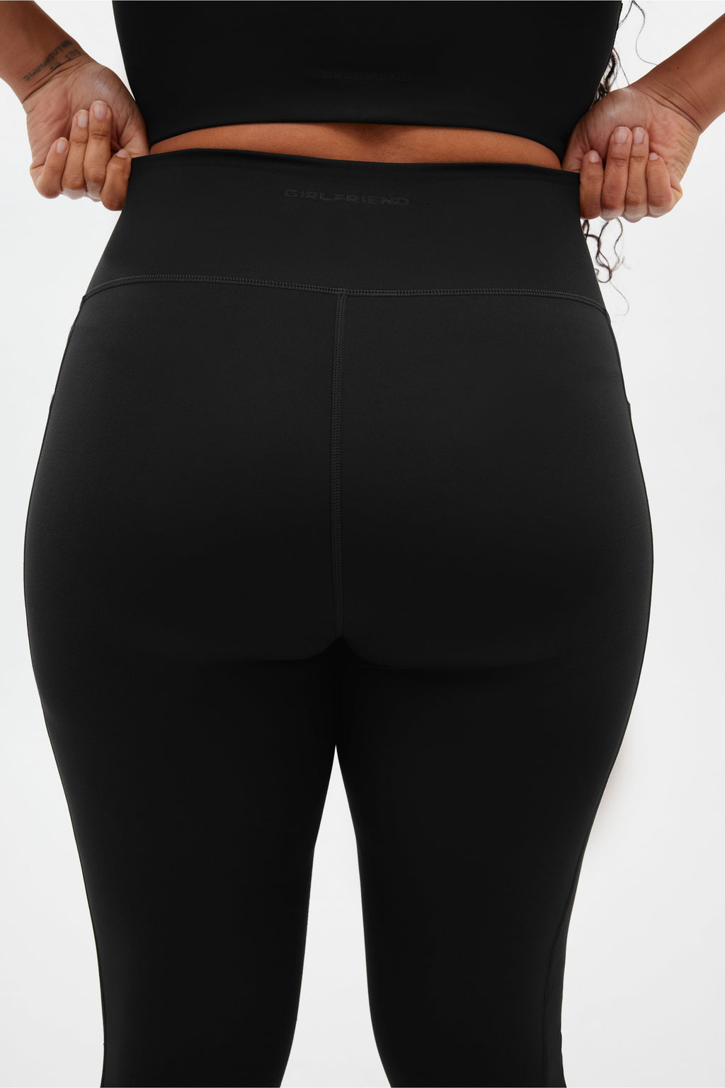 Legging de compression noir à poche