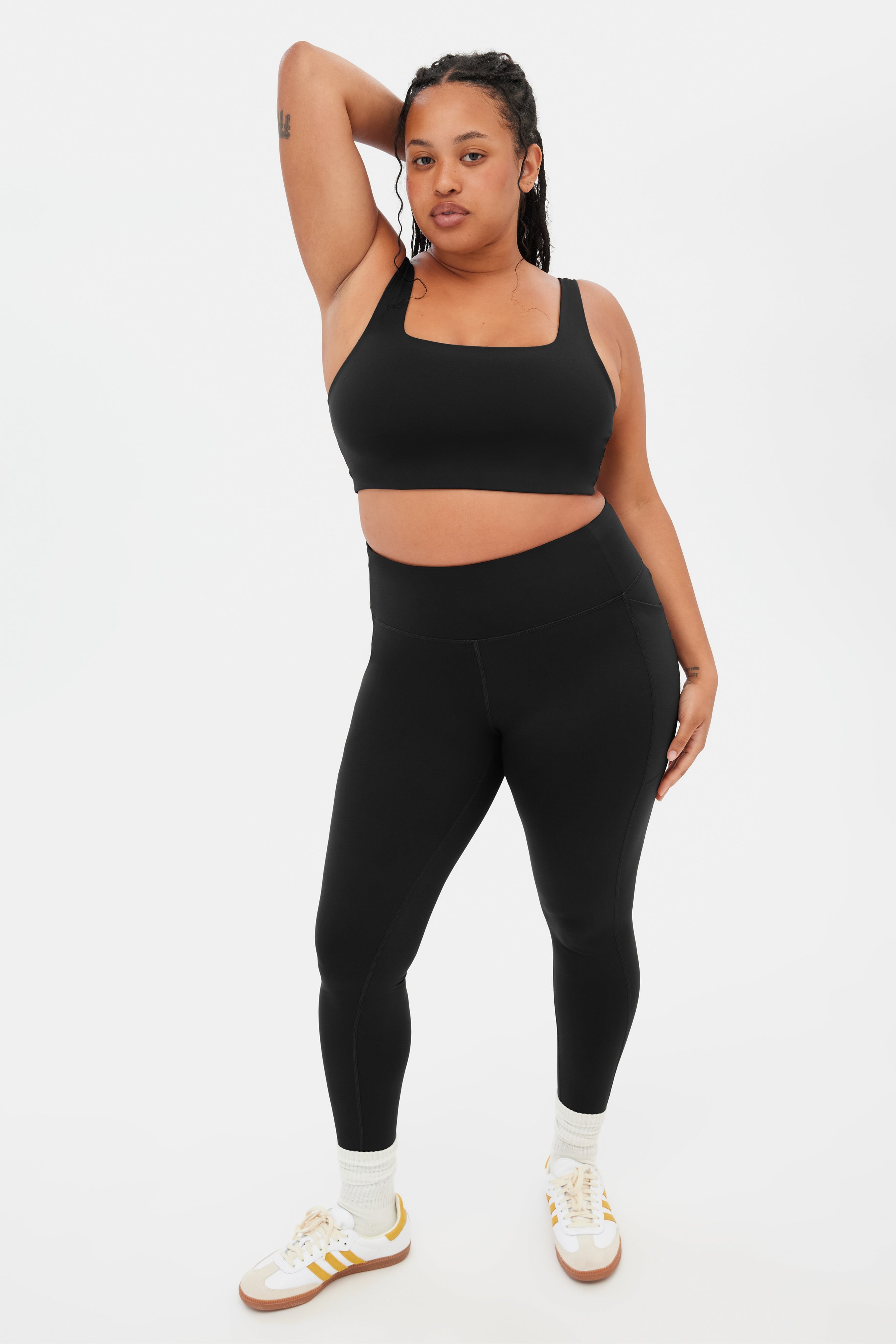 Legging de compression noir à poche
