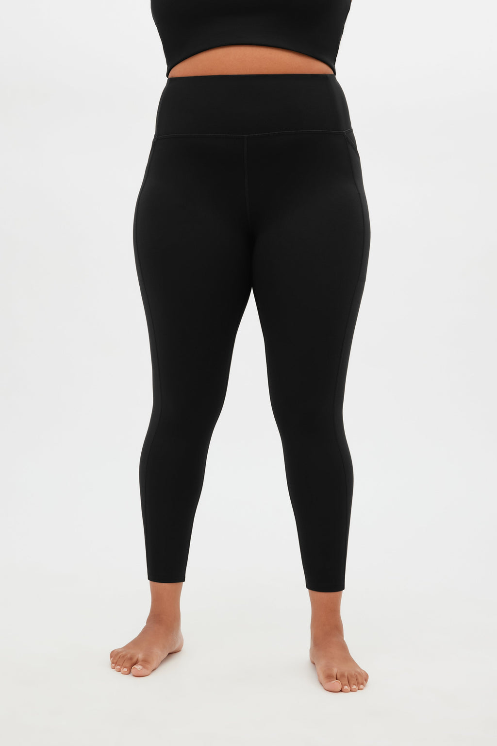 Legging de compression noir à poche