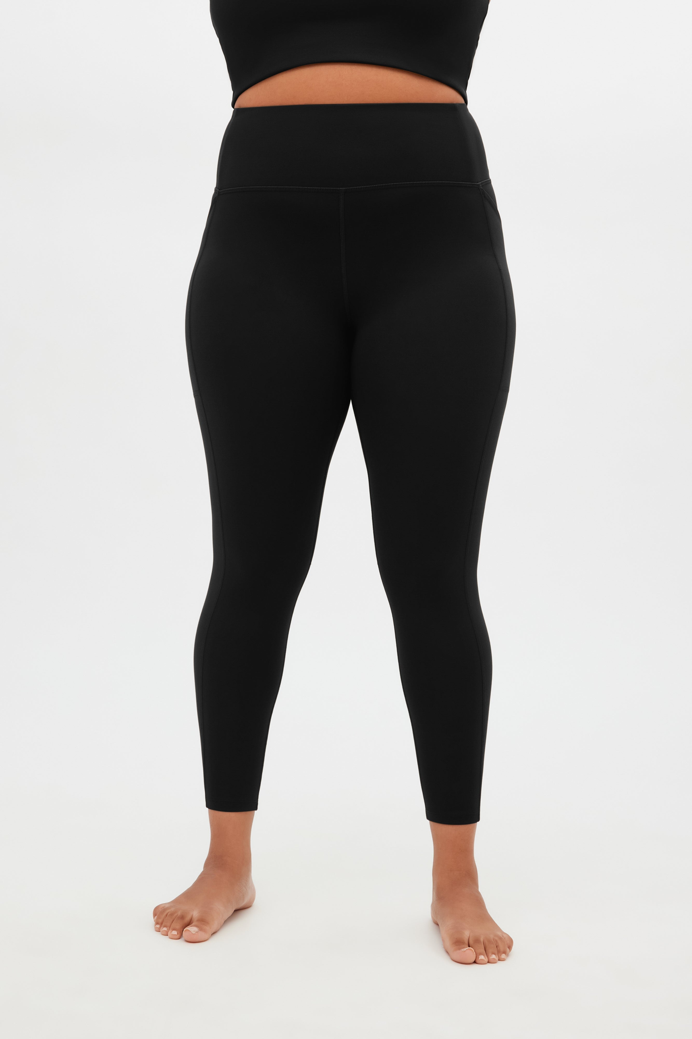 Legging de compression noir à poche