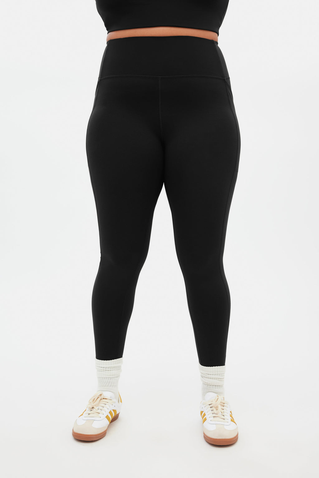 Legging de compression noir à poche