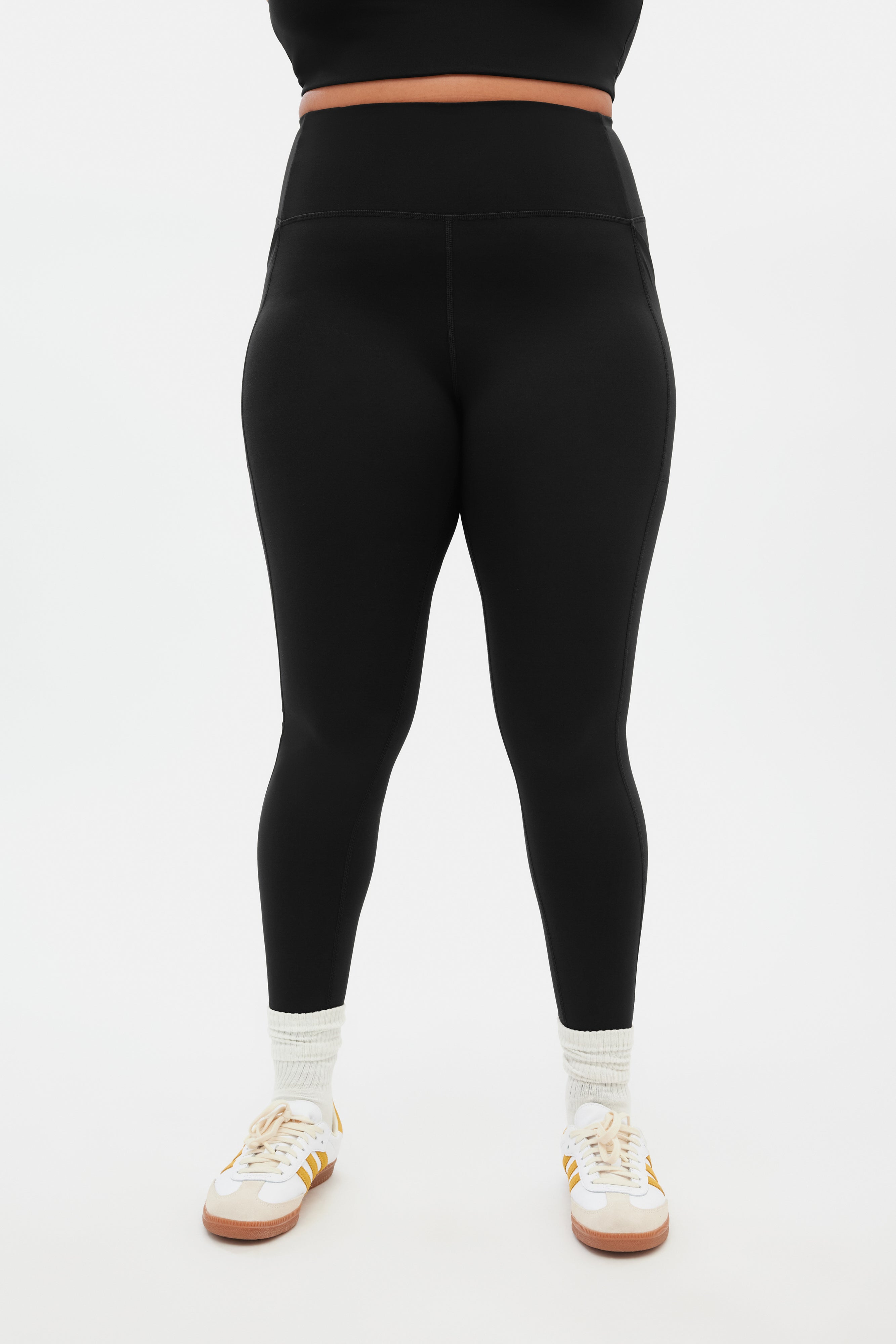 Legging de compression noir à poche