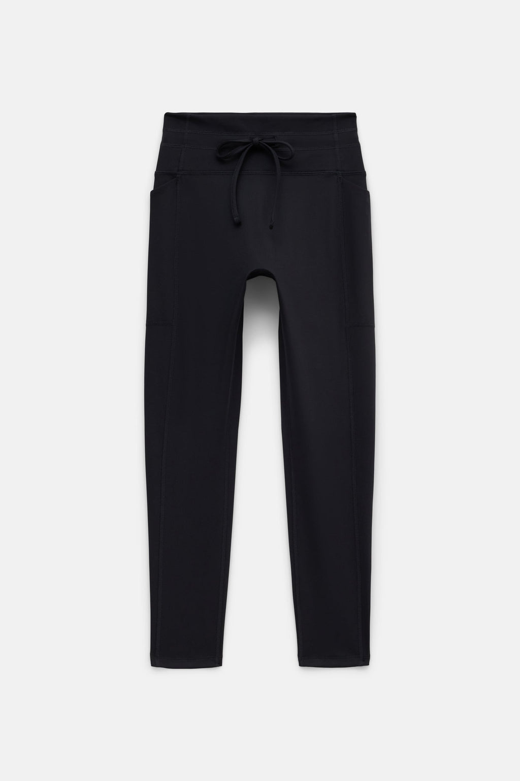 Legging noir compressif avec cordon de serrage et poches