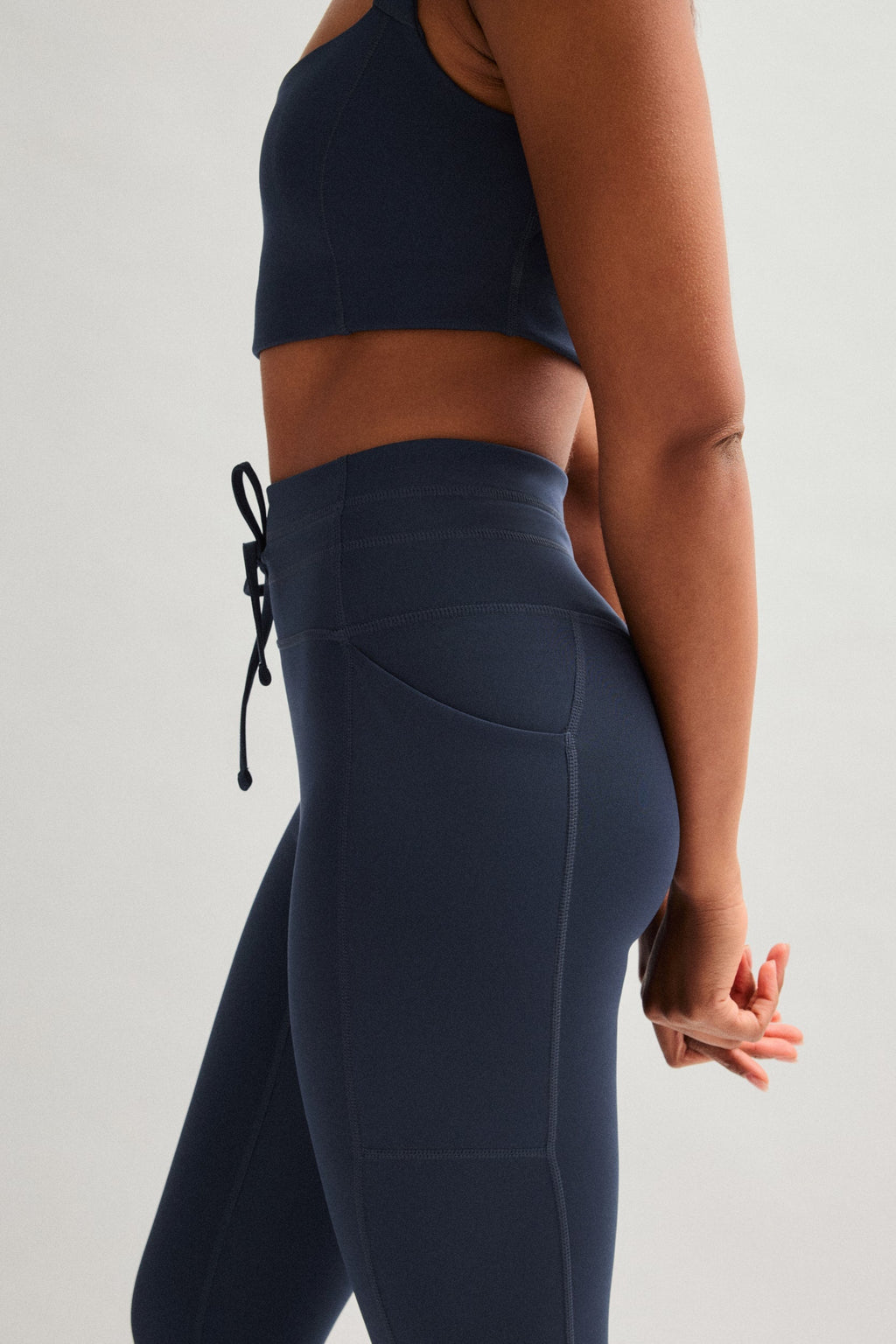 Legging Compressif à Cordon de Serrage et Poche