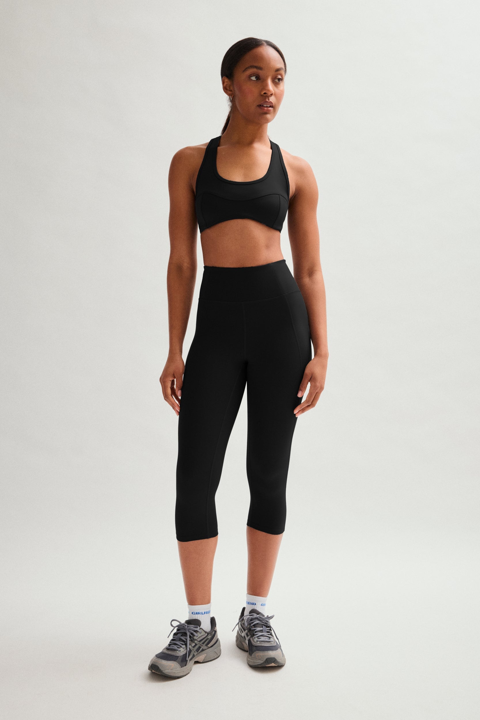 Corsaire taille haute de compression noir