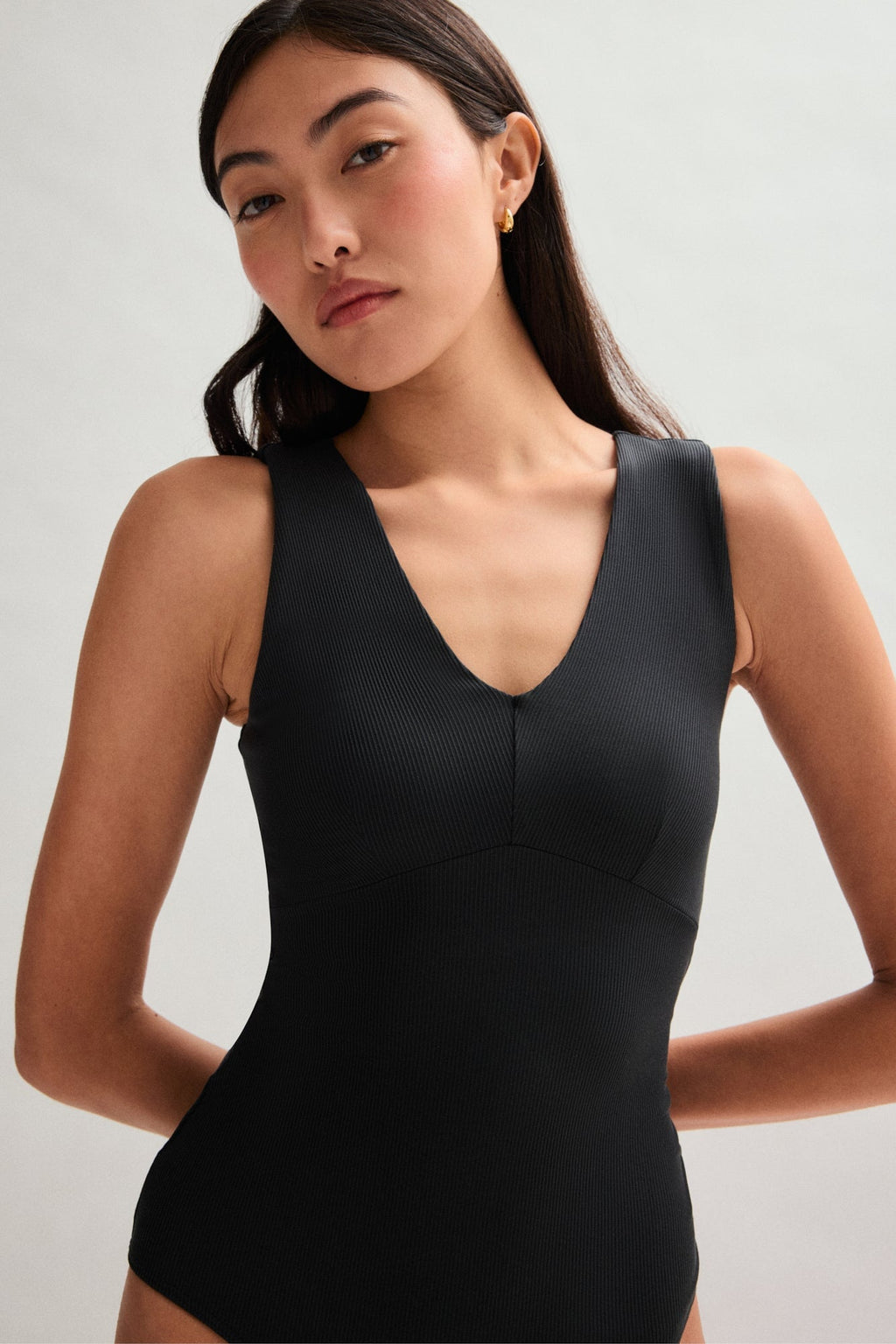 Body col V noir