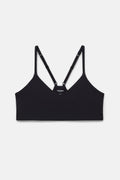 Brassière noire col en V