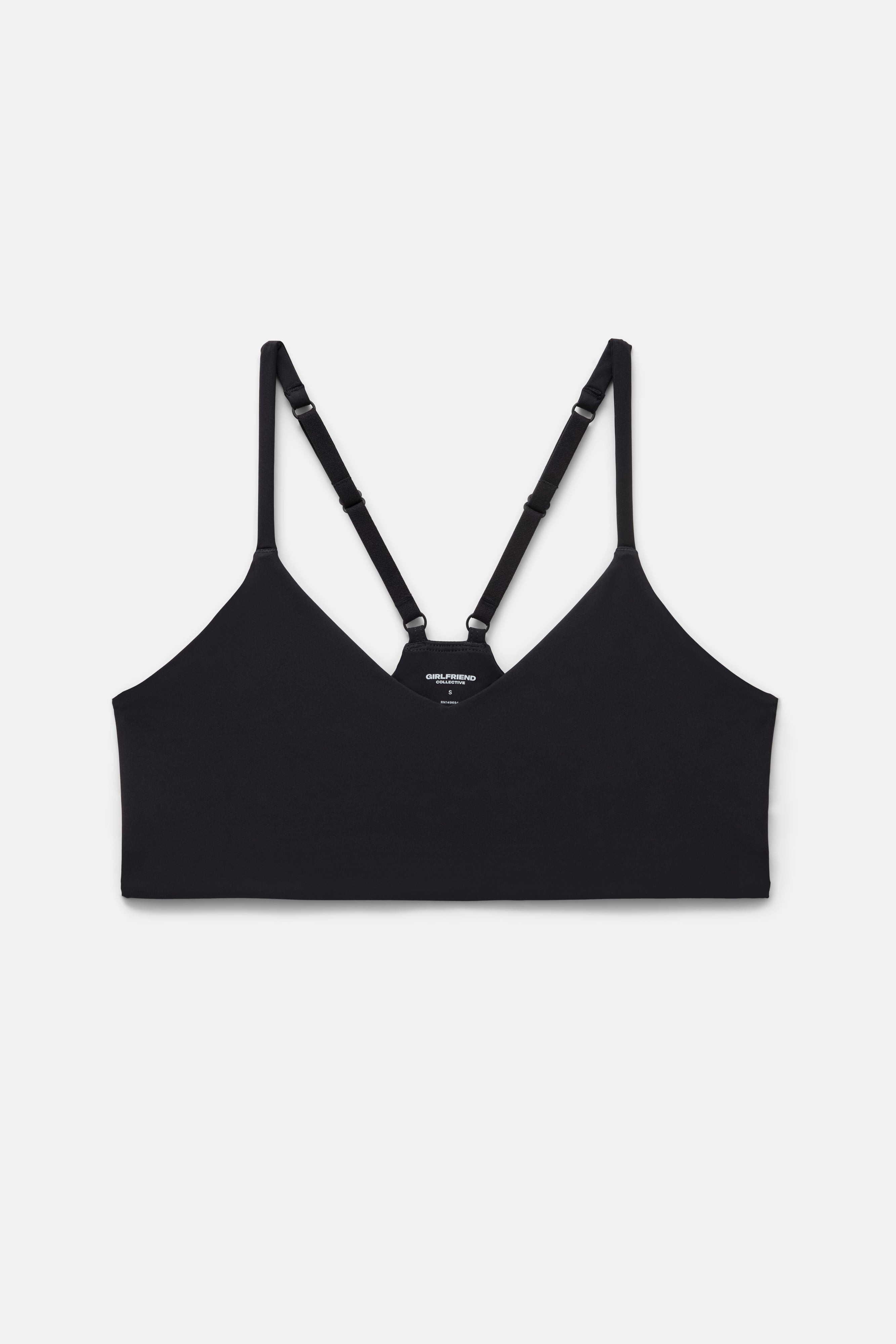 Brassière noire col en V