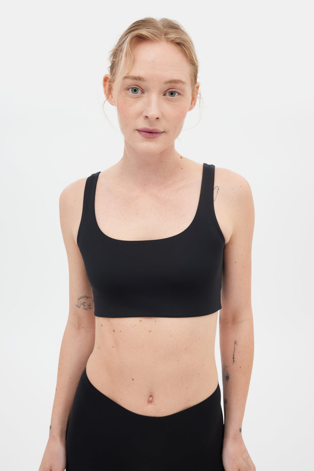 Brassière noire échancrée